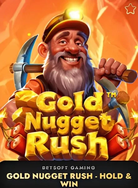 Gold Nugget Rush con enano minero y oro brillante